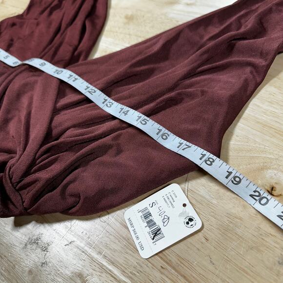 Free People Night Owl Bodysuit in Nutmeg Women's Size Small New With Tags - Picture 9 of 10